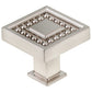 Transitional Knob, 1-5/16" x 1-5/16", Brushed Nickel alt 0