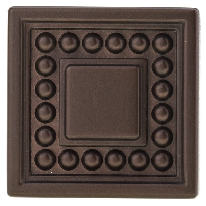 Transitional Knob, 1-5/16" x 1-5/16", Honey Bronze alt 0