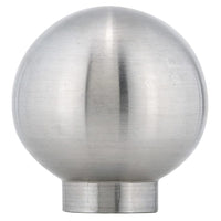 Contemporary Knob, 31/32" D, Stainless Steel alt 0