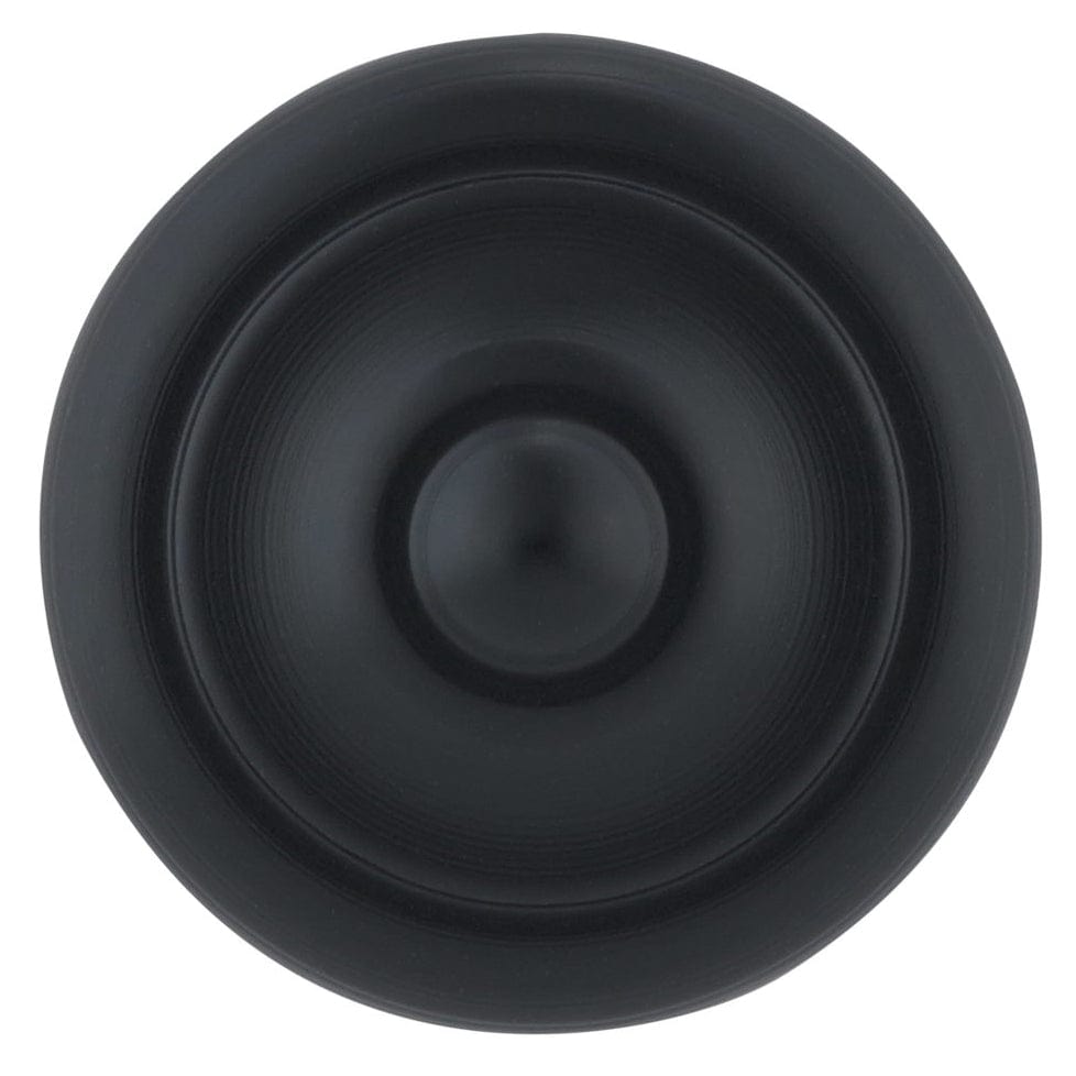 Traditional Knob, 1-3/16" D, Matte Black alt 0