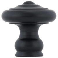 Traditional Knob, 1-3/16" D, Matte Black alt 0