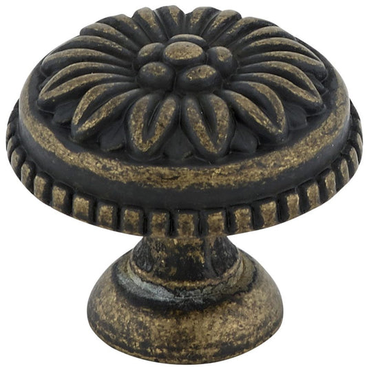 Traditional Knob, 1-3/16" D, Antique English alt 0