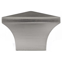 Contemporary Knob, 1-1/4" x 1-1/4", Brushed Nickel alt 0