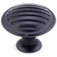 Contemporary Knob, 1-3/16" D, Matte Black alt 0