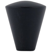 Contemporary Knob, 9/16" D, Matte Black alt 0