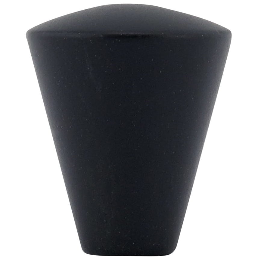 Contemporary Knob, 9/16" D, Matte Black alt 0