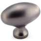 Traditional Knob, 1-31/32" x 1-3/32", Antique Nickel alt 0