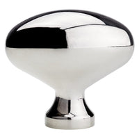 Traditional Knob, 1-31/32" x 1-3/32", Polished Nickel alt 0