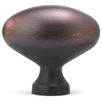 Traditional Knob, 1-31/32" x 1-3/32", Brushed Oil-Rubbed Bronze alt 0