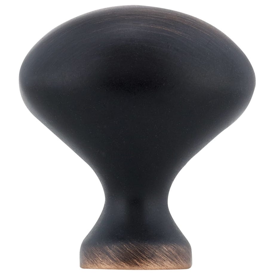 Traditional Knob, 1-3/16" x 25/32", Brushed Oil-Rubbed Bronze alt 0