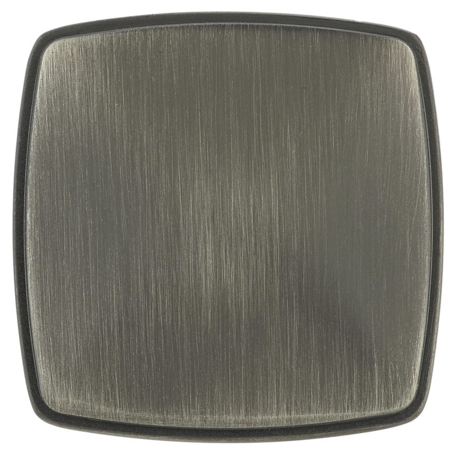 Transitional Knob, 1-11/16" x 1-11/16", Antique Nickel alt 0