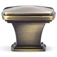 Transitional Knob, 1-11/16" x 1-11/16", Antique English alt 0