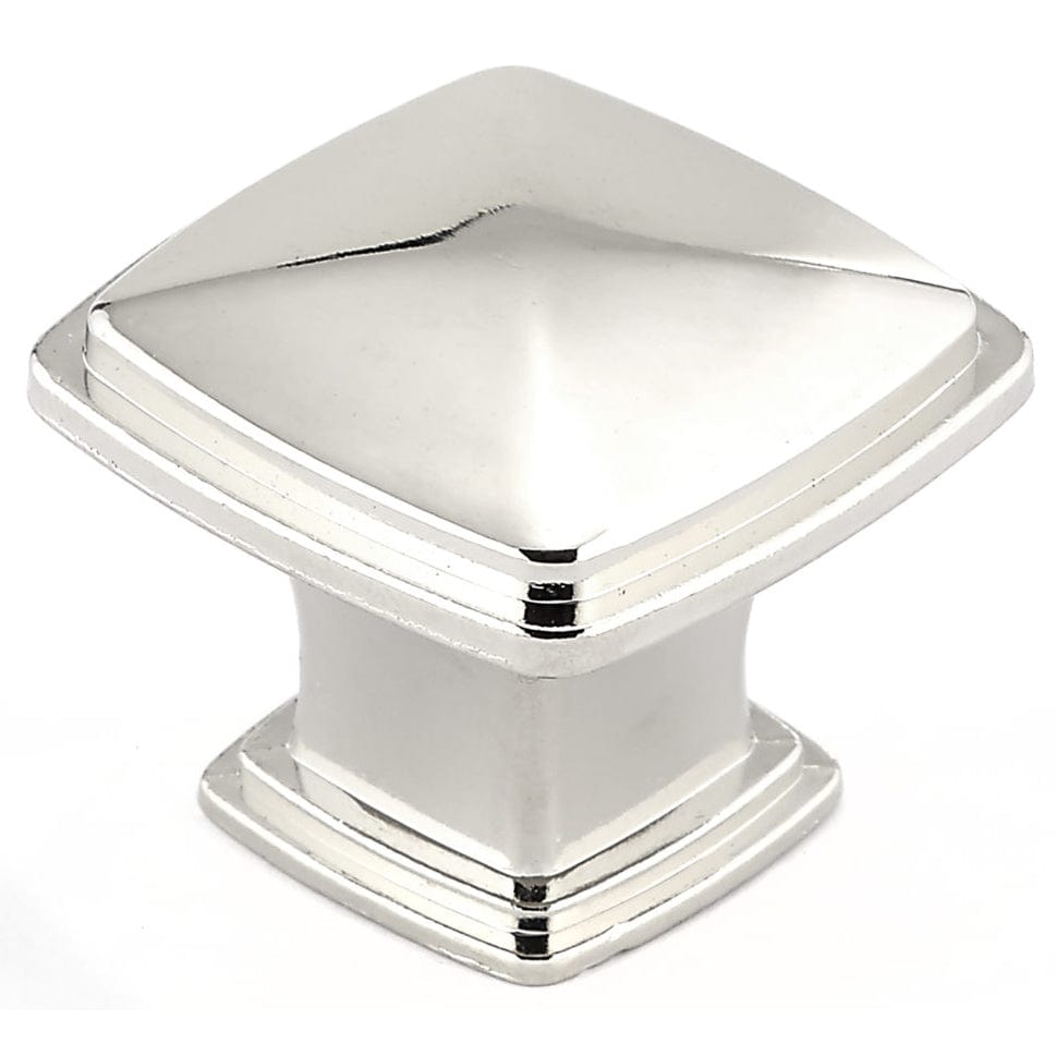 Transitional Knob, 1-7/32" x 1-7/32", Polished Nickel alt 0