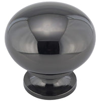 Traditional Knob, 1-1/4" D, Black Nickel alt 0