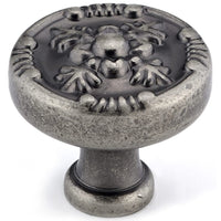 Traditional Knob, 1-1/4" D, Pewter alt 0