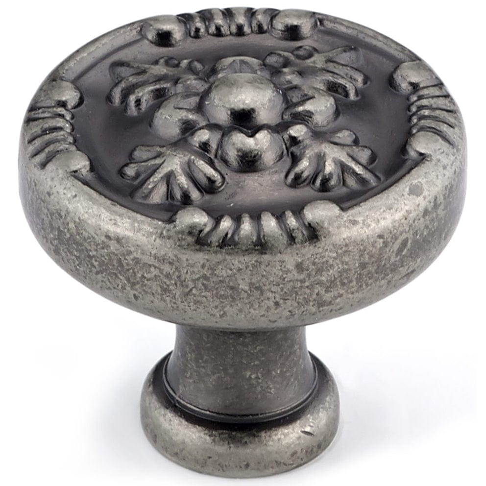Traditional Knob, 1-1/4" D, Pewter alt 0