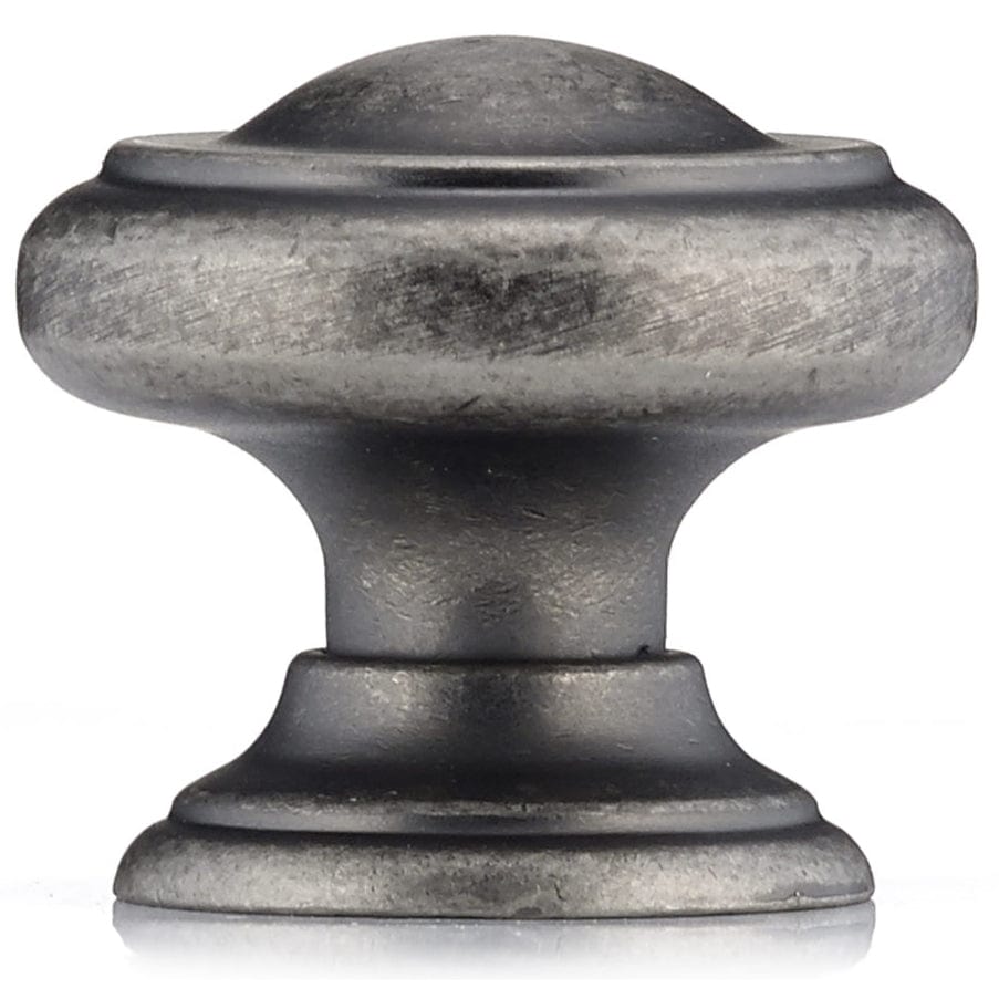 Traditional Knob, 1-3/16" D, Pewter alt 0