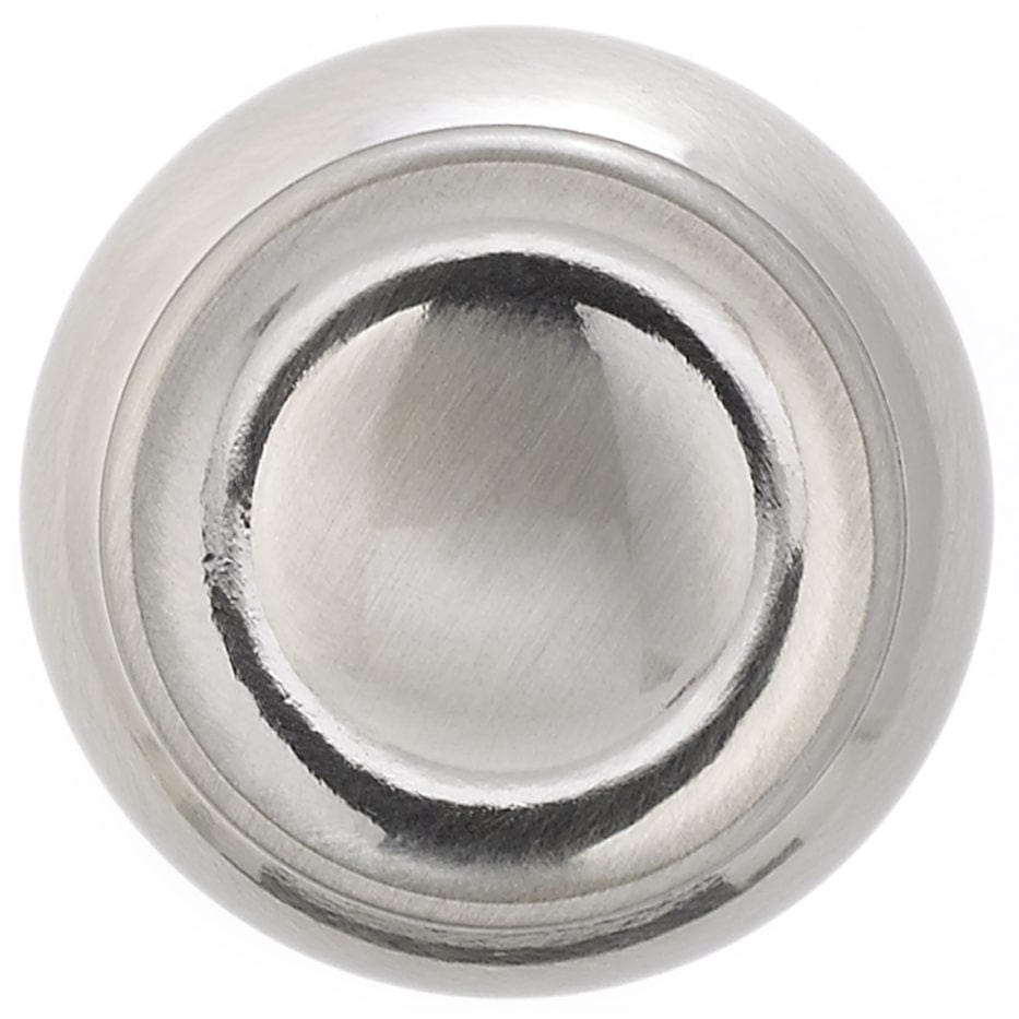 Traditional Knob, 1-3/16" D, Brushed Nickel alt 0