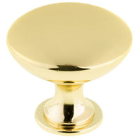 Contemporary Knob, 1-9/16" D, Satin Gold alt 0