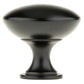 Contemporary Knob, 1-9/16" D, Matte Black alt 0
