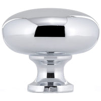 Contemporary Knob, 1-1/4" D, Chrome alt 0