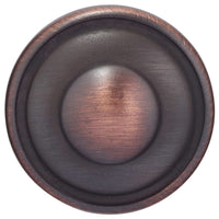 Traditional Knob, 1-7/32" D, Brushed Oil-Rubbed Bronze alt 0