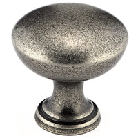 Traditional Knob, 1-3/16" D, Pewter alt 0