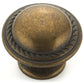 Traditional Knob, 1-3/16" D, Regency Brass alt 0