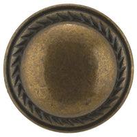 Traditional Knob, 1-3/16" D, Regency Brass alt 0