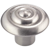 Traditional Knob, 1-1/4" D, Brushed Nickel alt 0