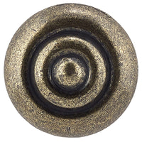 Traditional Knob, 1-1/4" D, Burnished Brass alt 0