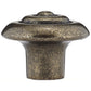 Traditional Knob, 1-1/4" D, Burnished Brass alt 0