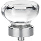 Eclectic Knob, 1-5/16" D, Clear, Chrome alt 0