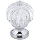 Eclectic Knob, 1-1/8" D, Clear, Chrome alt 0