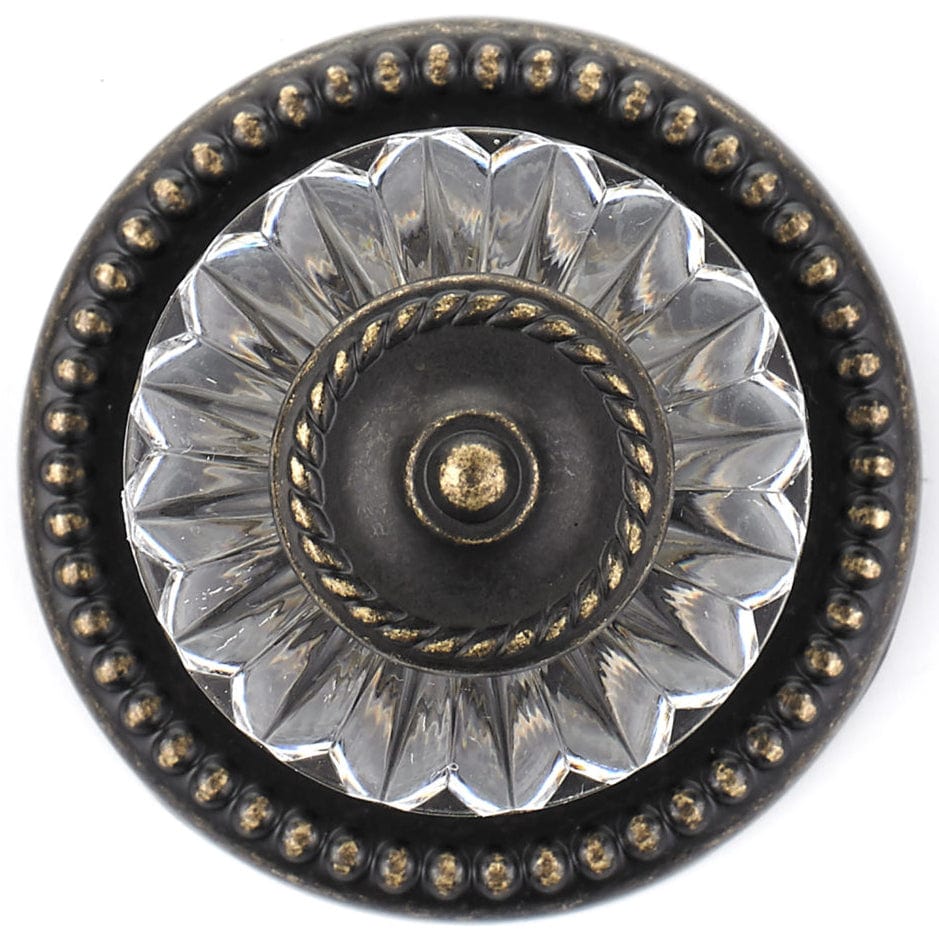 Eclectic Knob, 1-5/16" D, Burnished Brass alt 0