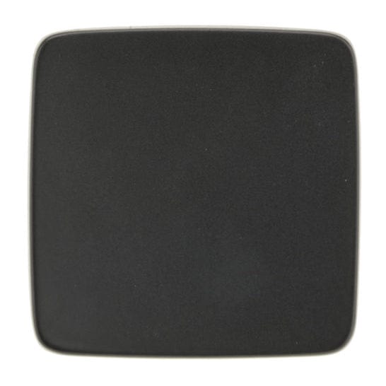 Contemporary Knob, 2-1/4" x 2-1/4", Matte Black alt 0