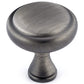 Traditional Knob, 1-1/4" D, Antique Nickel alt 0