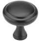 Traditional Knob, 1-1/4" D, Matte Black alt 0