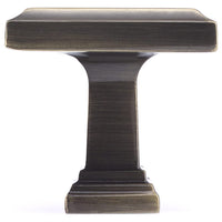 Transitional Knob, 1-1/4" x 1-1/4", Antique English alt 0