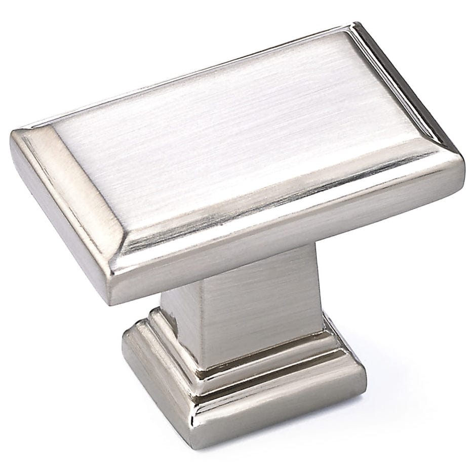 Transitional Knob, 1-1/2" x 15/16", Brushed Nickel alt 0