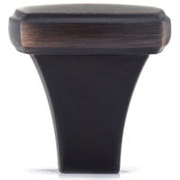 Transitional Knob, 1-1/4" x 1-1/4", Brushed Oil-Rubbed Bronze alt 0