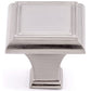 Traditional Knob, 1-3/8" x 1-3/8", Brushed Nickel alt 0