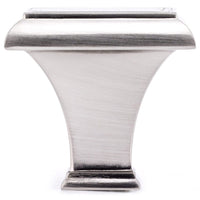 Traditional Knob, 1-3/8" x 1-3/8", Brushed Nickel alt 0