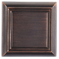 Traditional Knob, 1-3/8" x 1-3/8", Brushed Oil-Rubbed Bronze alt 0