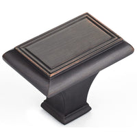 Traditional Knob, 1-11/16" x 1-3/32", Brushed Oil-Rubbed Bronze alt 0