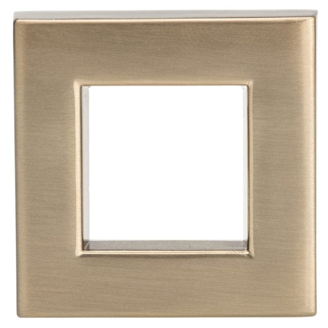 Transitional Knob, 1-21/32" x 1-21/32", Champagne Bronze alt 0