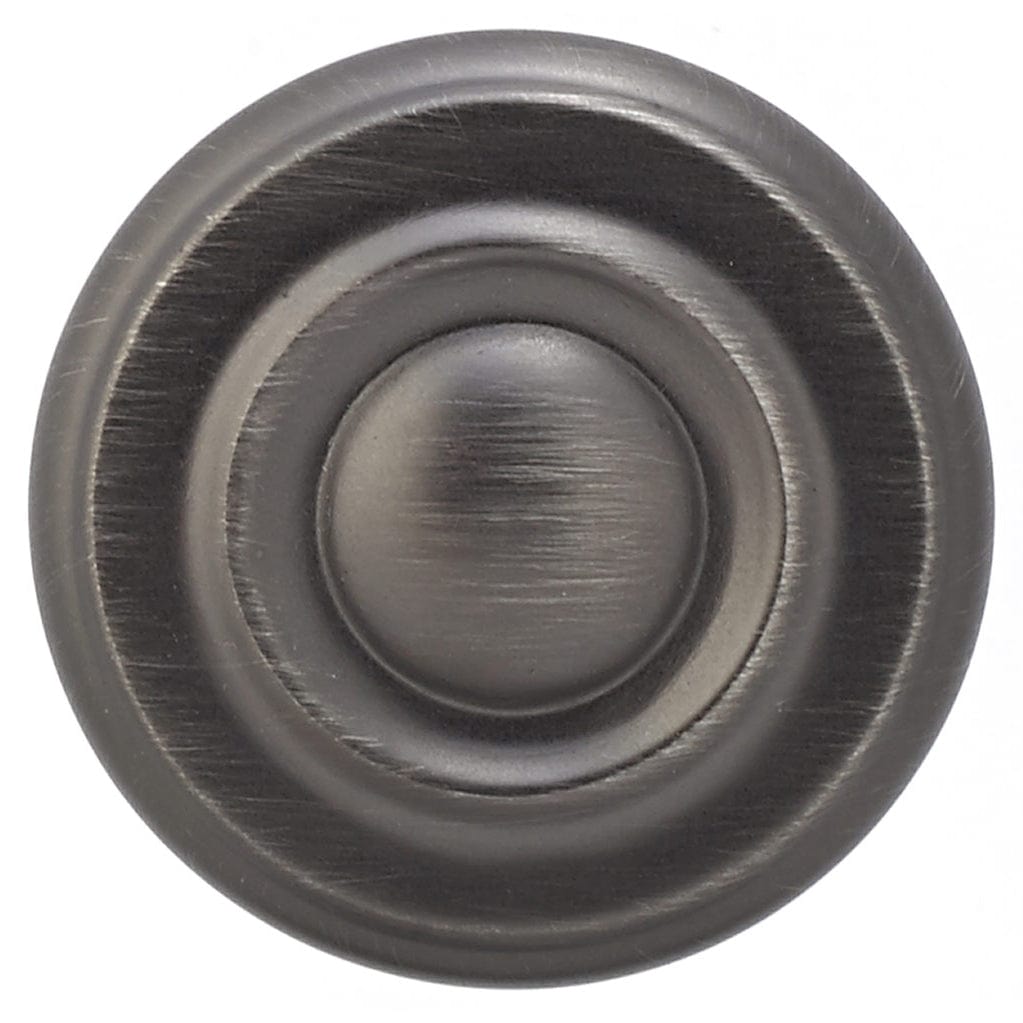 Traditional Knob, 1-1/4" D, Antique Nickel alt 0