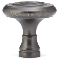 Traditional Knob, 1-1/4" D, Antique Nickel alt 0