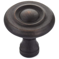 Traditional Knob, 1-1/4" D, Brushed Oil-Rubbed Bronze alt 0