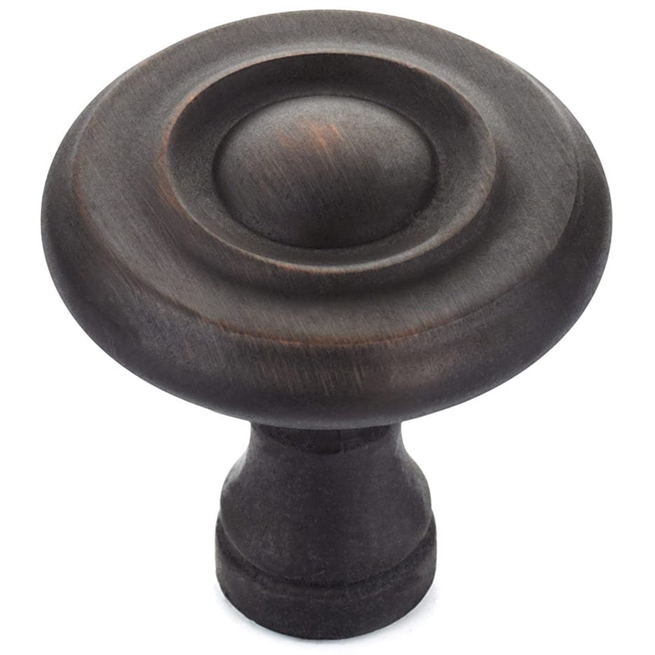 Traditional Knob, 1-1/4" D, Brushed Oil-Rubbed Bronze alt 0